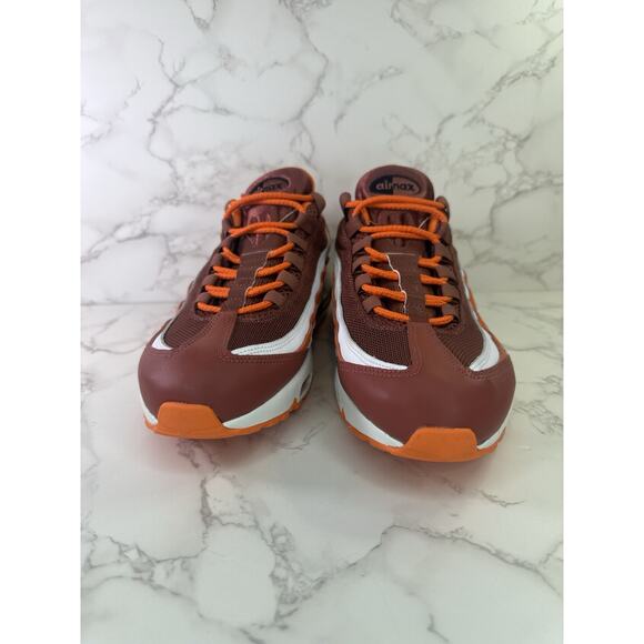 Sz 10 NIKE WMNS Men Size 8.5 AIR MAX 95 ID NBY [DH1564-991] Orange White - Picture 5 of 5